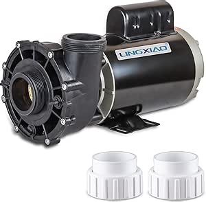 SPA Pump, 4HP Hot Tub Pump - 2 Speed LX SPA Pumps Motor 220-240V, 2" Port, 56 Frame (Model: 56WUA400-II)