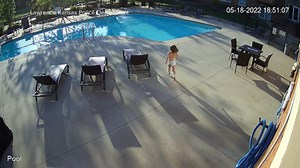 Dramatic pool rescue caught on camera