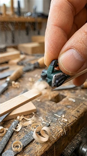 I Tried Fine Material Removal Using the METABO Mini Planer #minitools #metabo | Golden Hour Stories