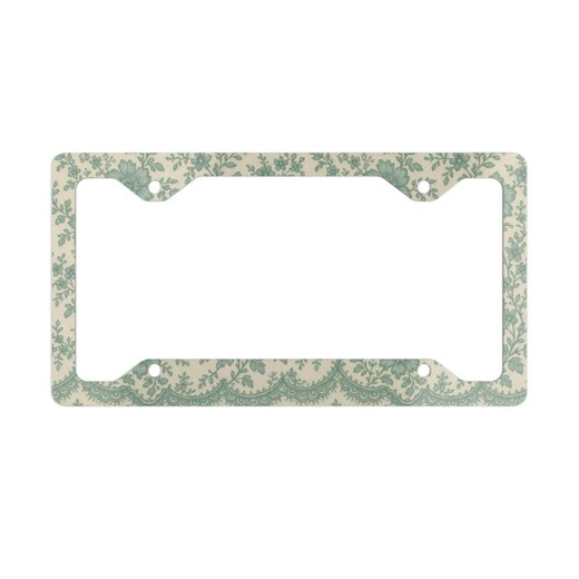 Coquette Lace License Plate Frame Vintage Floral Car Decor - Etsy