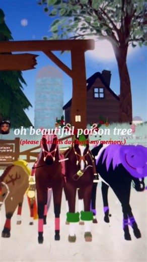 Beautiful poison tree #roblox #horse #whi