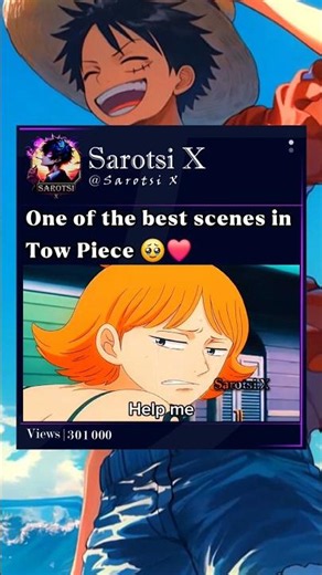 One of the best scenes in Tow Piece❤️ #luffy #nami #onepiece
