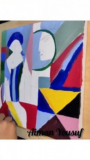 Cubism Painting Tutorial/Timelapse Video