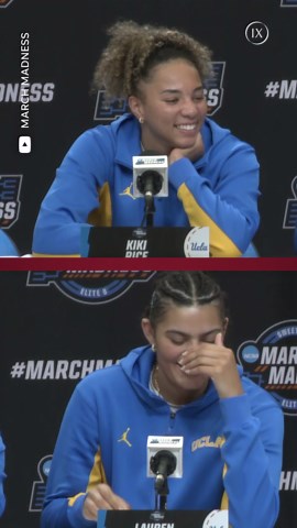 Lauren Betts, Kiki Rice giggle in presser after UCLA advances to Elite 8