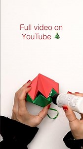 Paper Christmas Tree Ornament (Two-Tone)