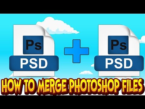 How to Merge Photoshop (PSD) Files - Merge two Photoshop Documents Together