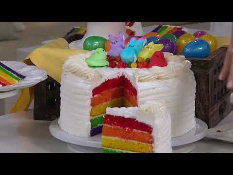 David's Cookies 6-lb Rainbow Layer Cake on QVC