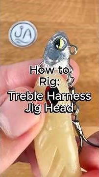How to rig a treble harness jig head for soft plastic swimbaits #fishing #swimbait #bassfishing