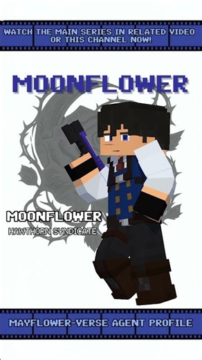 AGENT PROFILE "Moonflower" | Minecraft Short Animation #minecraftanimation #minecraft #oc #ytshorts