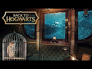 Hogwarts Carriages on a Rainy Night | Harry Potter inspired Ambience & Music | Thestral Carriage