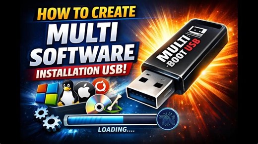 How to creat multi software installation USB! | Edress Oryakhail