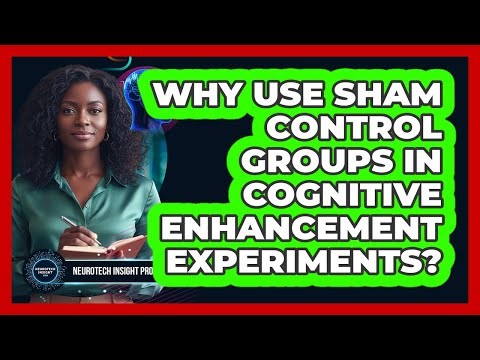 Why use sham control groups in cognitive enhancement experiments?