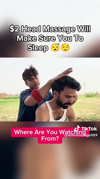 Relaxing ASMR Indian Head Massage Techniques