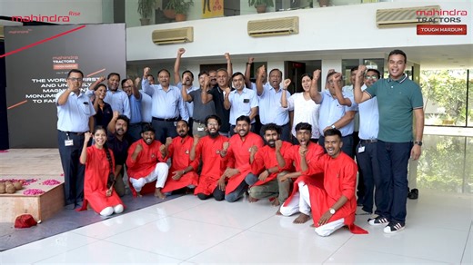 4.2M views · 10K reactions | Grateful for each of your contributions as we get all set to create an iconic symbol in our plant in Nagpur. 'Desh ka tractor' Rising soon - to celebrate the legacy of farms across India! Stay tuned! #MahindraTractors #DeshKaTractor #40Lakh #60Years #Trust #Agriculture #Farmer #Farming | Mahindra Tractors | Facebook