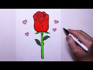 How to draw a rose | Beginner drawing Tutorial (Step-by-Step)