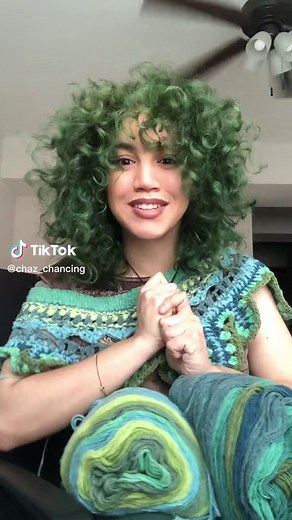 Might make a lil top to go undeneath if I got enough yarn by the end of this