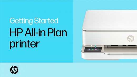 Get started with your HP All-In Plan printer