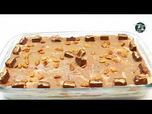 Snickers pudding | tasty and crunchy biscuit pudding | Dessert recipe by Food Tech