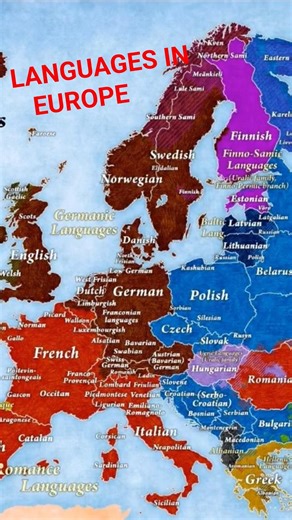Europe Language Families 10 Seconds 🗺️#EuropeMap #EuropeanLanguages #LanguageFamilies#WorldGeography