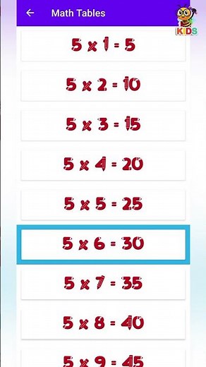 "Table of 5 for Kids | Easy Multiplication Song | Learn 5 Times Table Fun Way!" #toddlers #kidssongs