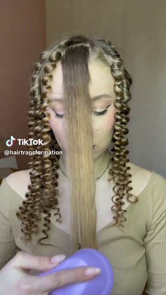 Volume curls😍 Did you get it? great tutorial from @hair.val #volumecurls #hairinpo #repost #foryou #explore #curlyhair