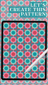 Create This Easy Seamless Pattern in Procreate ✨ #procreateart #ipadartist #patternmaking