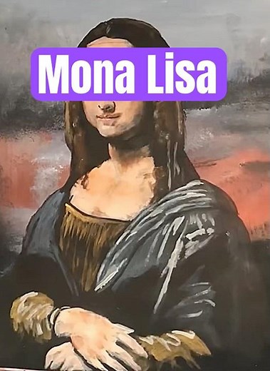 🎨 REIMAGINING THE MONA LISA – Iconic Portrait Painting Timelapse! ✨🖌️