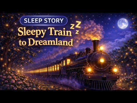 Sleepy Train 🚂🌙 Bedtime Story for Kids (Fall Asleep Fast)