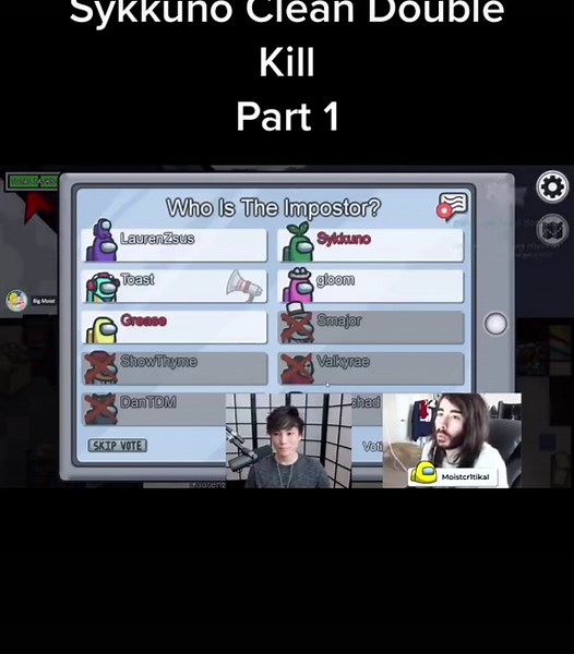 New Series!! All credit to Sykkuno’s YouTube channel it’s a really fun channel and if you want full vids go there! #sykkuno #fyp #amongus #greaseball