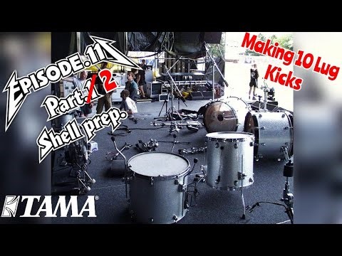 Lars Ulrich Tour Kit Builds - Episode 11- Part.2 - Making 10 Lug Kicks.