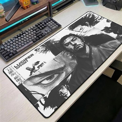Miyamoto Musashi Mouse Pad Samurai Motivation Desk Mat Discipline Mindset Mousepad Large Desk Mat Aesthetic Samurai Art - Etsy