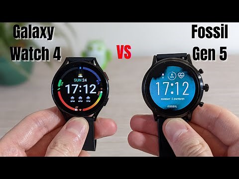Samsung Galaxy Watch 4 vs Fossil Gen 5 on Pixel 5