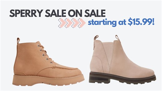 Sperry Leather Boots Starting at $15.99 (reg. $140)!
