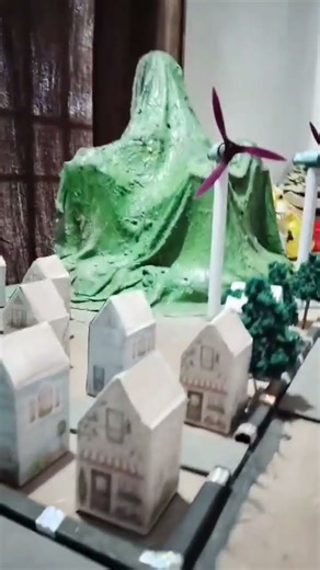 diploma final year project smart City design model in wind power project 😊😊 #shorts#project#viral