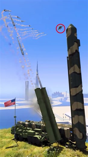 S-500 Missile immediately Destroys Fighter Jet in GTA 5 ep257 #shorts #short