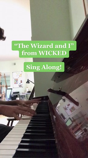 The Wizard and I Lyrics Sing Along | Wicked Piano Karaoke