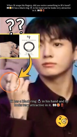 Do you notice JK hand Ring 👀🧐😱‼️#taekook #bts #shots #thvkBorahae