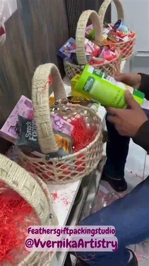 Satisfying Gift Basket Assembly Process #oddlysatisfying #diy #packaging