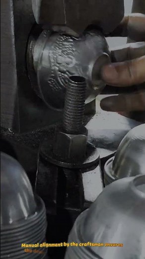 10-Ton Mechanical Press Stamping Decorative Patterns on Aluminum Bowls #technology