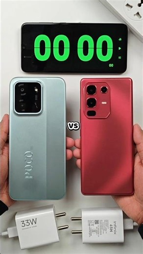 POCO C85 5G vs Infinix Note 50s 5G Battery Charging Test #shorts