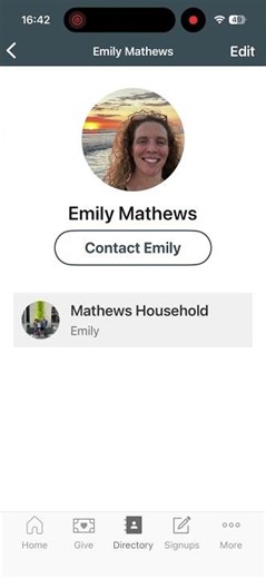 How to add more information to your directory profile in Church Center