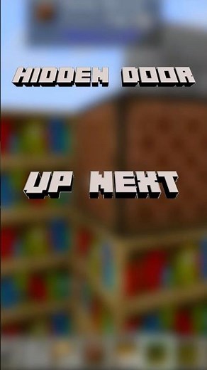 How to Make a SECRET Hidden Door in Minecraft 😱 (No Mods!) #minecraft #youtubeshorts