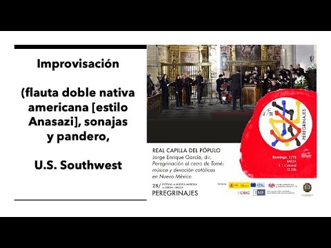 Improvisación flauta nativa americana doble (estilo Anasazi), sonajas y pandero (US Southwest)