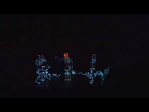 Amazing black light theater dance