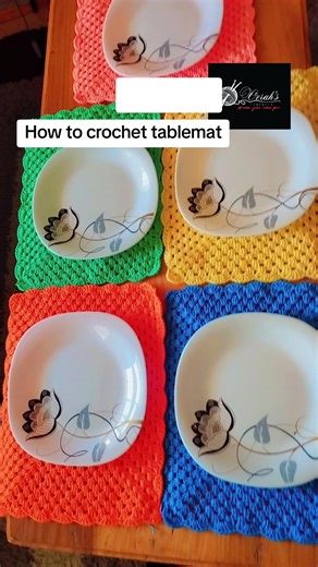Handmade Crochet: How to Crochet Rectangle Table Mats Tutorial
