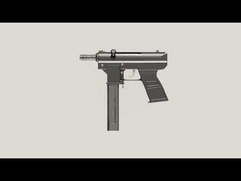 Interdynamic AB KG-99 Mini - TEC 9 - Blender Model Showcase