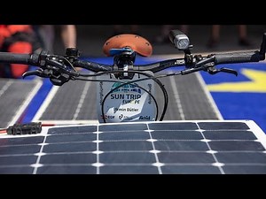 Cyclists on solar-powered bikes set off on a 10,000-km tour of Europe