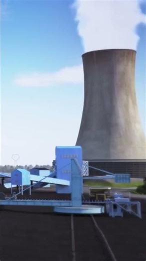 Power plant uses mountains of coal
