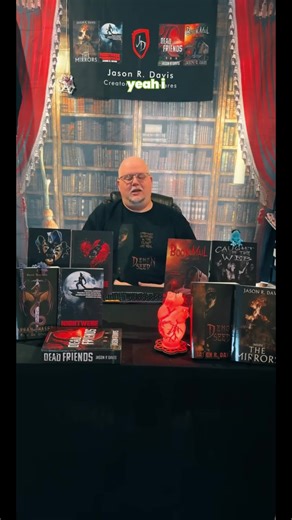 3 Book Horror Haul - 3 signed horror books by Jason R Davis shopping fiction