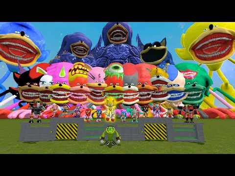 SONIC MAX SPEED CHALLENGE – Facing Power Monsters in Garry’s Mod!
